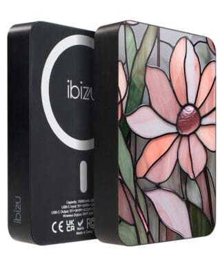 Powerbank IBIZU MagPower 10k do iPhone z MagSafe, solidny, aluminiowy, 10 000 mAh, Różowa magnolia