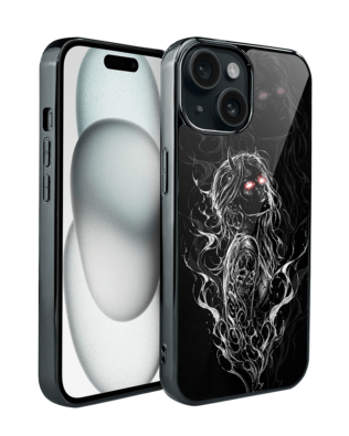Etui do iPhone 15 IBIZU Elite Glass, Nocturne, Lilith, czarne