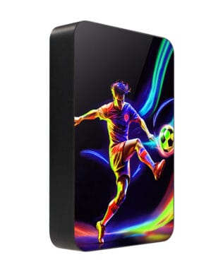 Powerbank IBIZU MagPower 10k do iPhone z MagSafe, solidny, aluminiowy, 10 000 mAh, W rytmie piłki nożnej